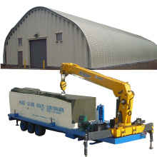 Sanxing K Qspan Subm240 SX-914-610 Arch Roof Steel Sheet Parking / Yard Making Machine Machine de construction de toit vertical